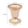 10 Pcs Antique Gold Wedding Vases Set,Iron Centerpiece Holders for Floral Arrangements, Party Home Decor