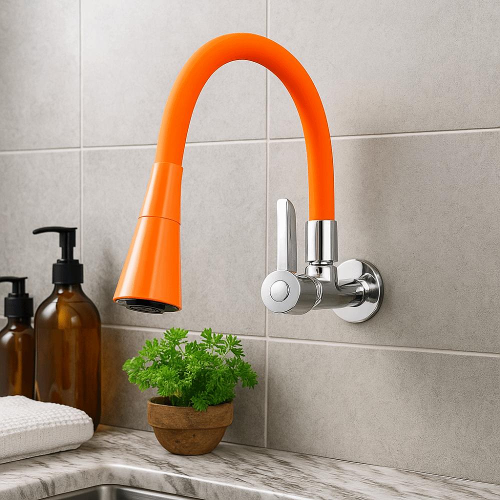 Creative Zinc Alloy Kitchen Faucet Water Saving Universal Rotatable Spout Faucet 2 Modes Water Tap Nozzle Public Restroom