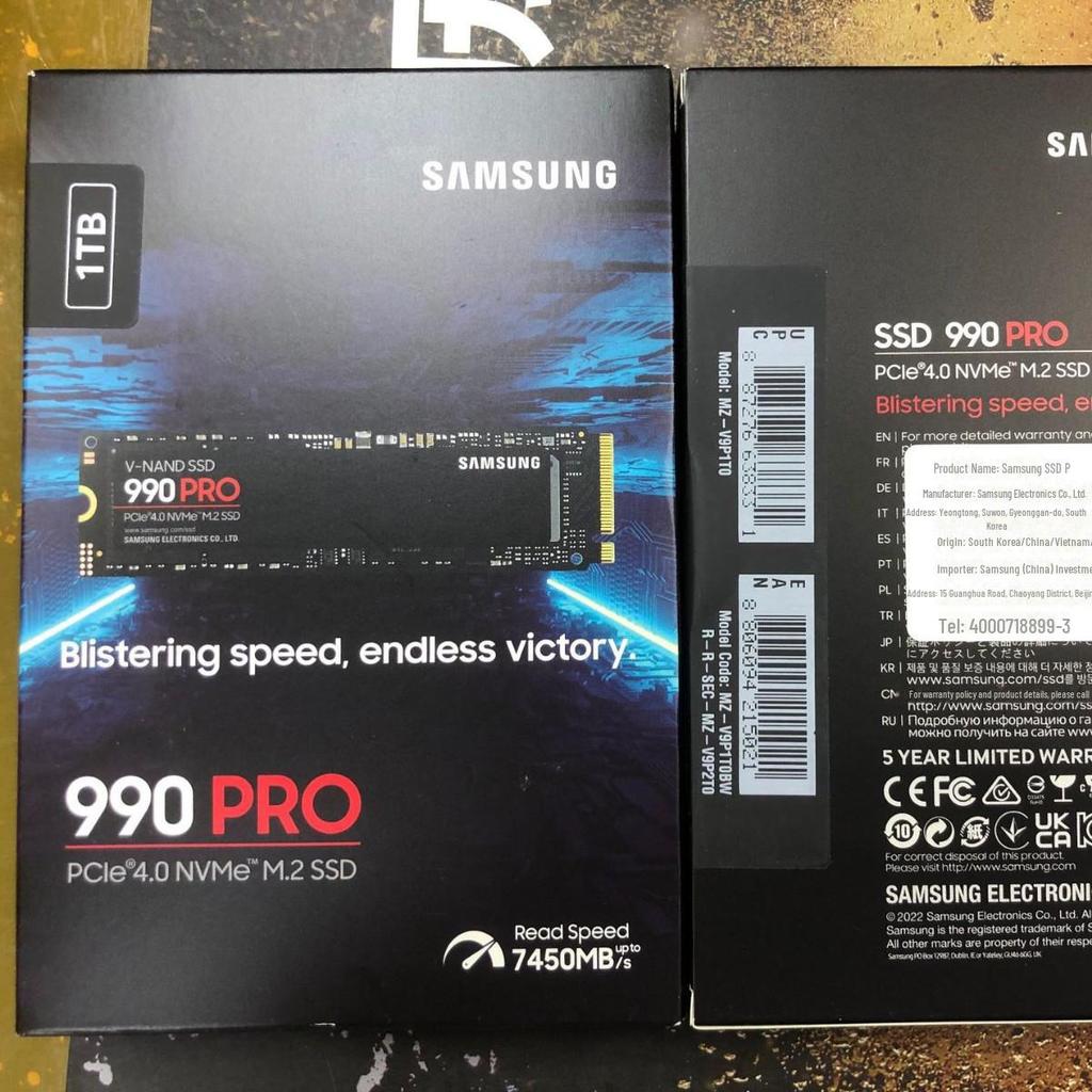 Samsung 990 PRO SSD: 1TB/2TB/4TB M.2 for Desktop & Notebook