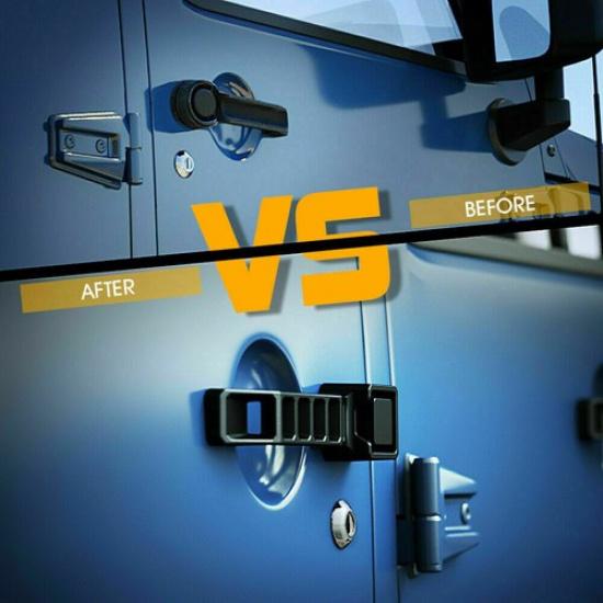 For Jeep Wrangler JK 2Door 2007-2018 Black Exterior Replacement Door Handle Kits