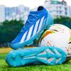 New Men Soccer Shoes Cleats Training Football Boots Sport Boys Long Spikes Outdoor Non Slip Adult Breathable Match Comfortable