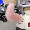 Remote Control Car Tail with Motion Sensor Plush Animal Tail for Vehicle Decoration And Cosplay USB Rechargeable Novelty Gift for Car Enthusiasts