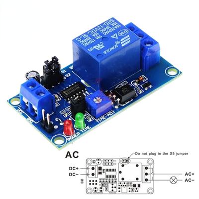 DC 12V Time Relay Module Normal Open Time Delay Relay Timing Timer Relay Control Switch Adjustable Potentiometer LED Indicator