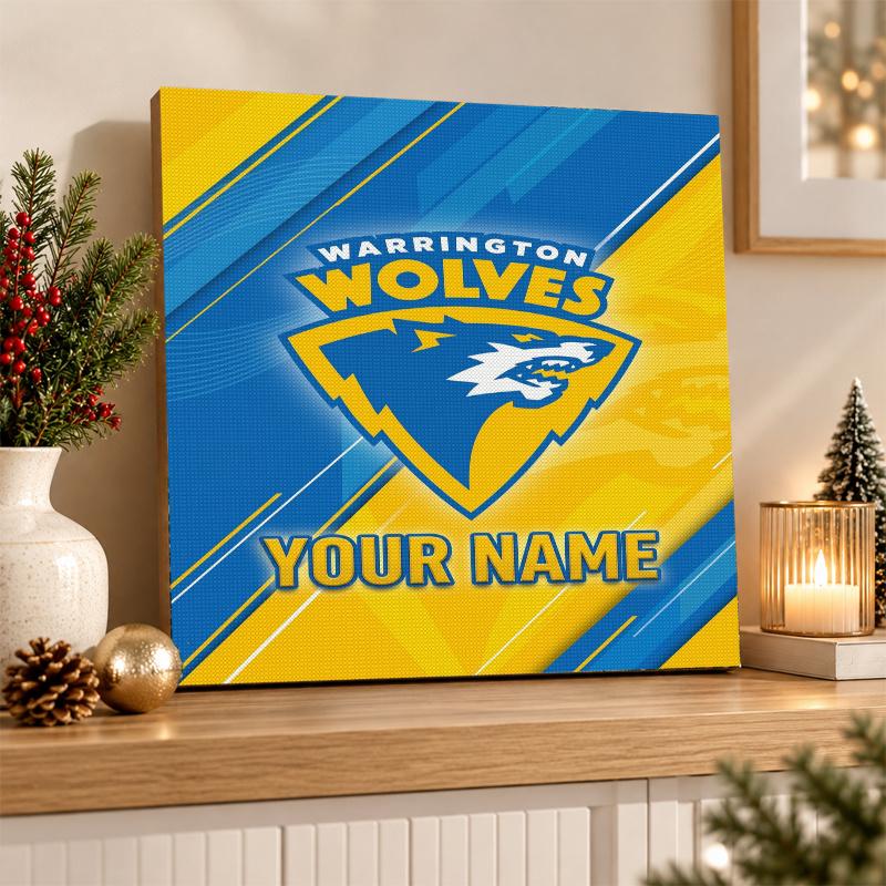 Warrington Wolves Custom Name Text 5D Diamond Painting Kit DIY Full Drill Diamond Art Decoration