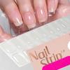 16Tips Semi-Cured Gel Nail Sticker Pure Color UV/LED Lamp Gel Nail Polish Wraps Long-Lasting Nail Strips Patch Nail Decoration