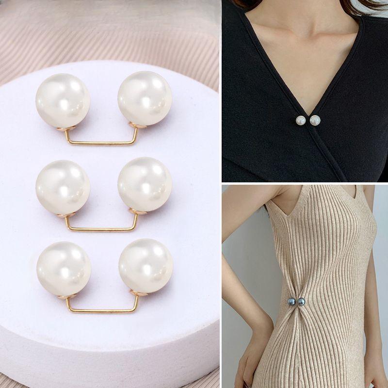 

Брошь Антибликовая Чудо Жемчужина Утяжка Талии Бесшовная Маленькая Брошь Комбинезоны Закрепляют Одежду 1pc белый