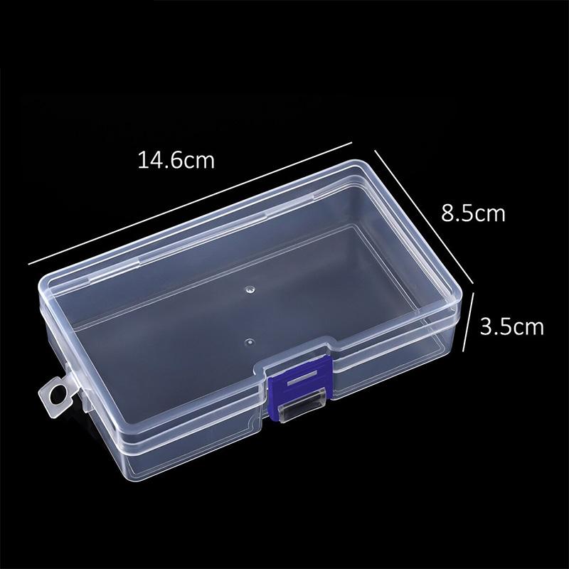 1Pc Square Translucent Box Durable Strong Storage Box Packing Plastic Boxes Waterproof Multifunctional Dustproof Storage Case