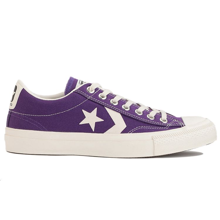 Converse Chevronstar OX Comfortable Daily Low-Top Canvas Shoes Unisex Sneaker Purple White 1CL272