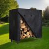 Firewood Rack Cover Oxford Fabric Firewood Rack Cover Heavy Duty Log Rack Cover Adjustable Protection Cover Weather Resistant