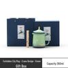 Forbidden City Crane Ceramic Tea Mug with Lid