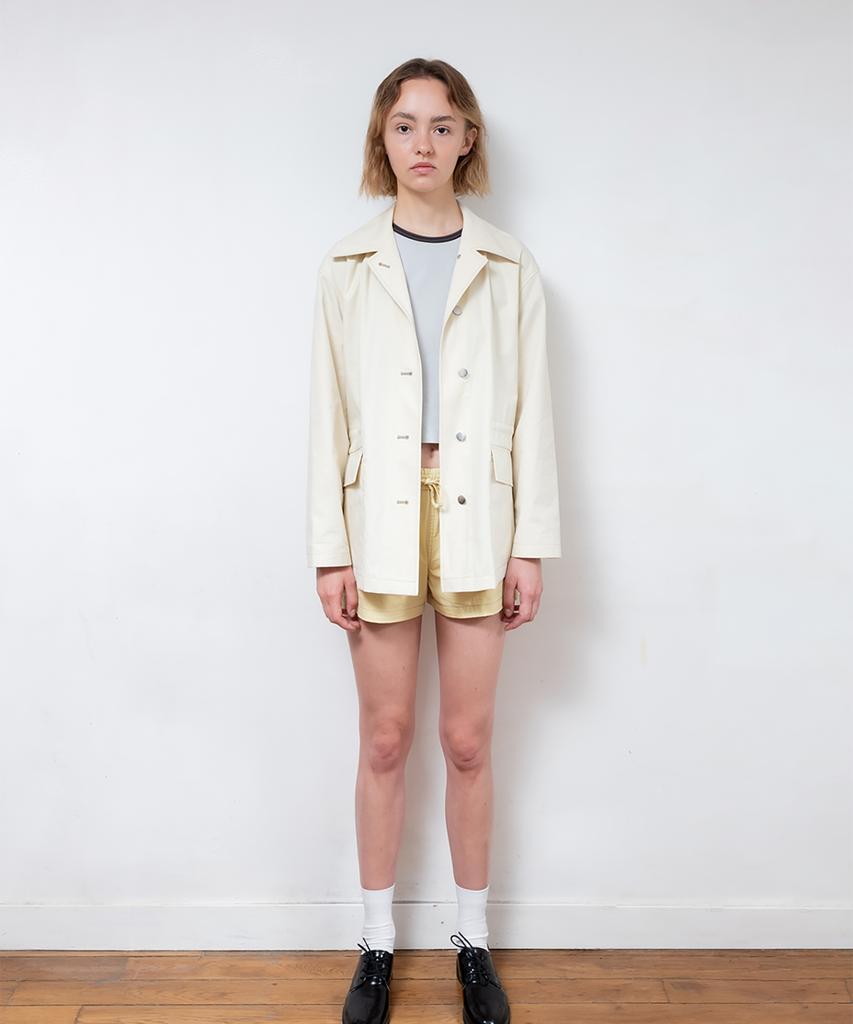 Fabeur Cotton Work Jacket (Cream)