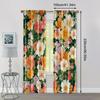 2pcs, Curtain Cloth 2D Print Beautiful Flowers Polyester (without Rod) Thermal Insulation, and Room Darkening Functions Perfect