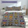 3pcs Custom Name Metal Slug Set,Includes 1 Duvet Cover and 2 Pillowcases,All-season Bedroom Decor