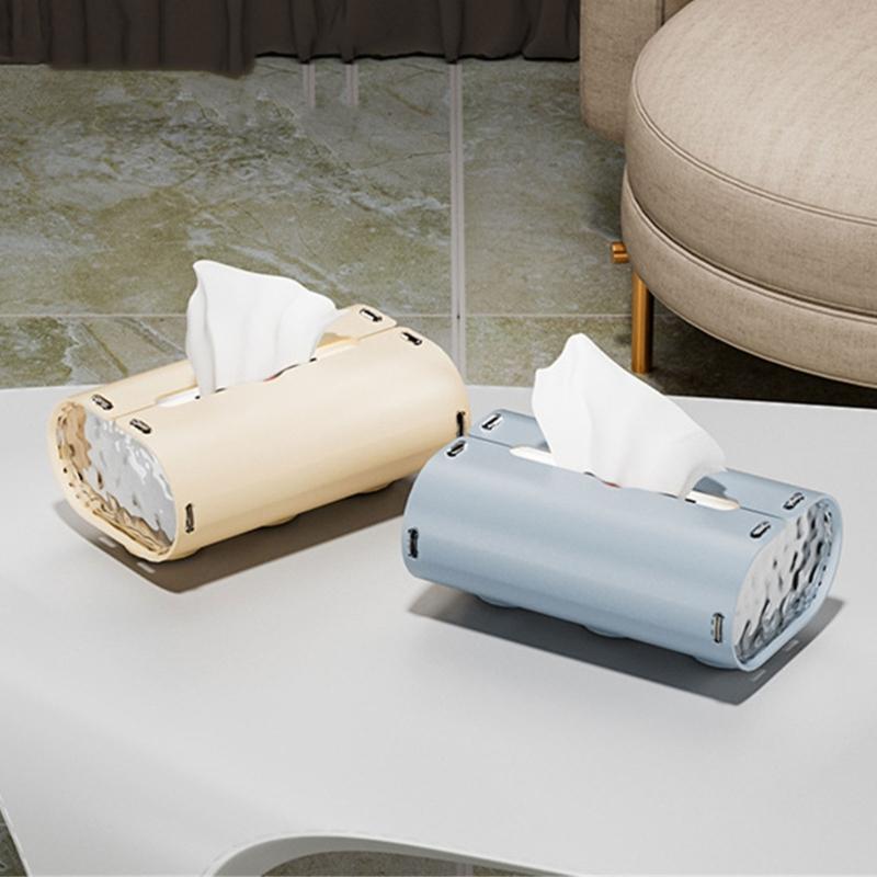 Practical Tissue Dispenser Napkin Organizer Wall Mounted Suction Cup Storage Box for Wet Wipes and Paper Bathroom Supply