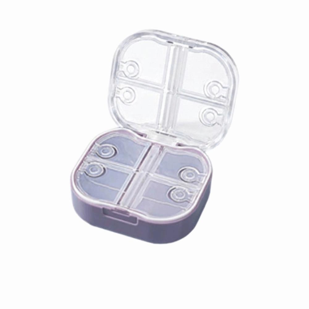 Portable Pill Box Sealed Pill Case Square Pill Organizer Travel