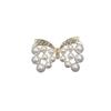 Elegant Women's Rhinestone Bow Brooch - High-End Alloy Pin Accessory