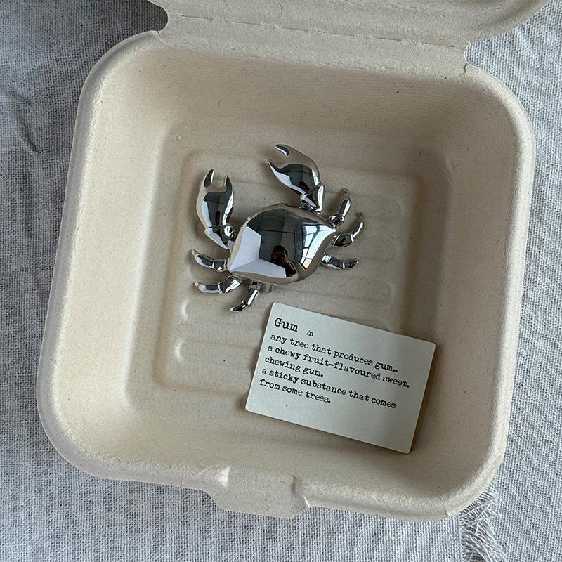 

Креативная Минималистичная Уникальная Металлическая Брошь-Краб Изысканные Аксессуары-Булавки для Пиджака Костюма A2