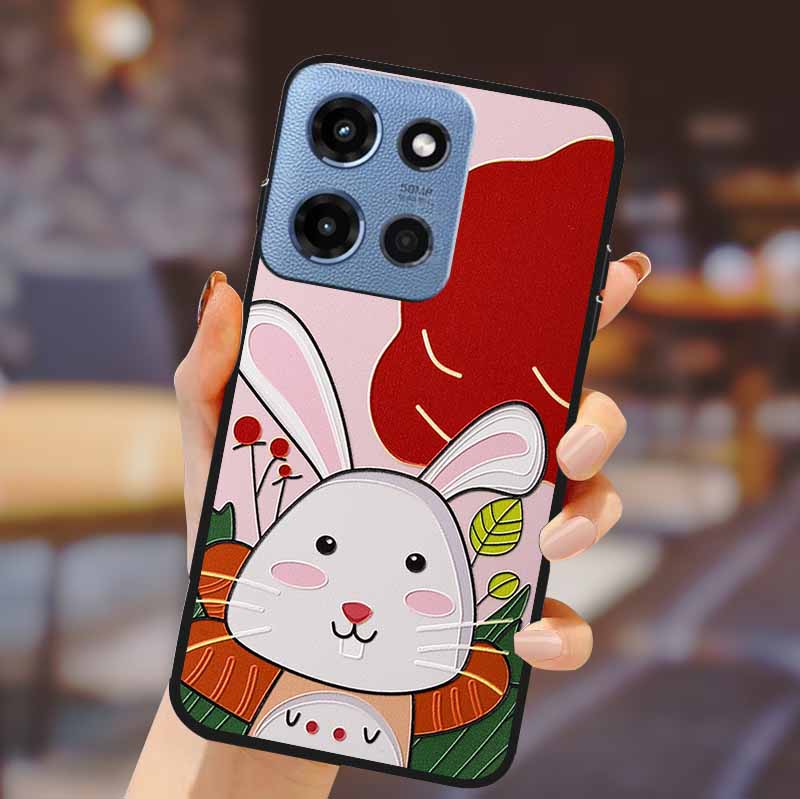 For Motorola G 5G 2025 Phone Case Bumper Soft TPU Silicone Back Cover 3D Flower Emboss Shell For Motorola Moto G 5G Fundas Coque