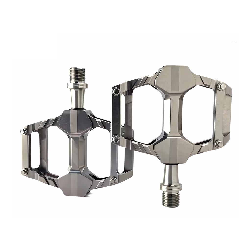 bicycle pedal, ultra-light titanium shaft pedal AR06T folding car pedal, road bike flat pedal