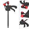 Red Metal F-Type Woodworking Clamp for Furniture: Available In 4, 6, 10, and 12 Inch Sizes