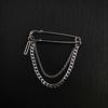 Fashion Punk Style Lava Love Brooch Creative Niche Design Heart-Shaped Suit Pin Collar Accessories Brooches for Women Girls