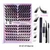 European & American Slanted Flying Fox Series Dense Cluster DIY False Eyelashes