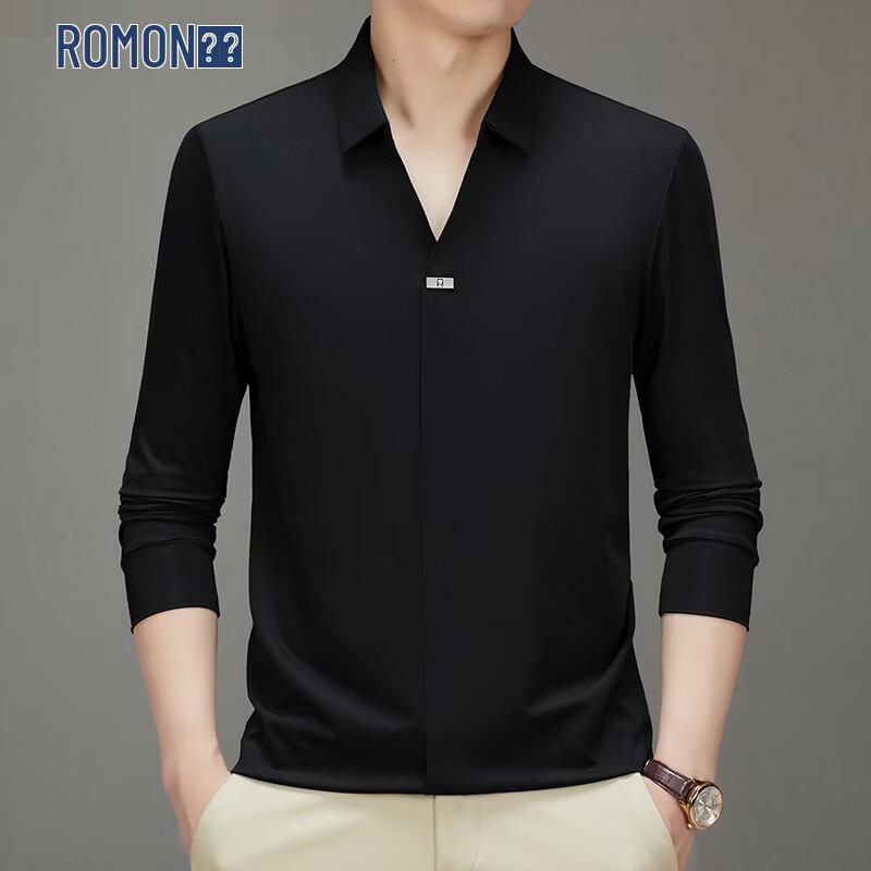 Men s Casual Long-Sleeve Solid Shirt M
