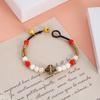 Ethnic Nature Stone Nepal Copper Beads Bracelet Women Men Vintage Tibetan Buddhist Mantra Hand Prayer Wheel Bracelets Zircon