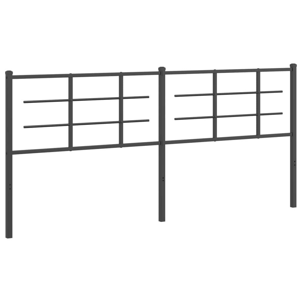 Replacement Headboard Metal Black 200 Cm