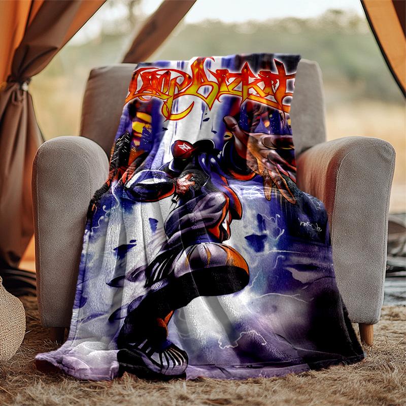 Limp Bizkit Flannel Blanket Soft Warm All-Season Throw, Design for Camping, Car Travel, Hiking Sofa, Bed, Office Perfect Gift for Parties