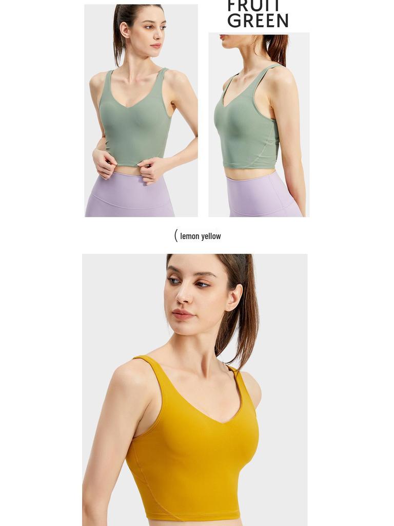 Stoßfeste Damen Schnelltrocknende Yoga-Weste mit Polstern - Ideal für Outdoor-Sport & Fitness.