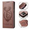 Luxus 3D Tier Leder Handy Brieftasche Hülle Buch Ständer Für iPhone 17 16 Pro Max Samsung Xiaomi Redmi Note 14 Honor Oppo Magnetischer Kartenhalter Klapphülle