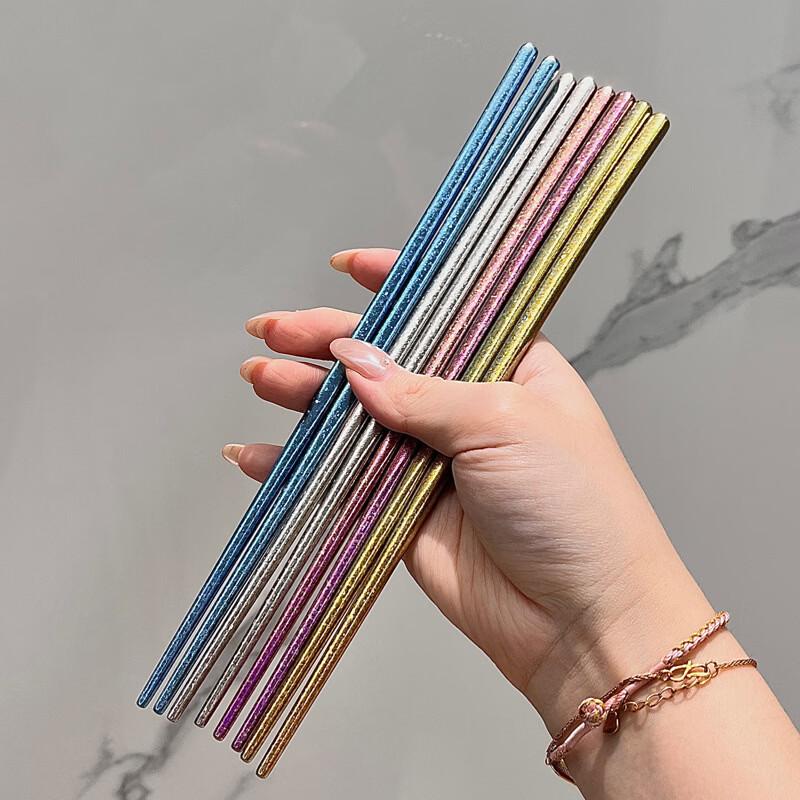 

Ru Han Ice Crystal Hollow Titanium Chopsticks