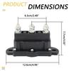 Winch Motor Reversing Solenoid 12V 6 Terminal DC Contactor Relay Switch Intermittent Duty Replaces 24450 214-1211A11 214-1211A11-06 Solenoid Switch