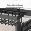 90cm Single-Tier Black Over-Sink Dish Drying Rack