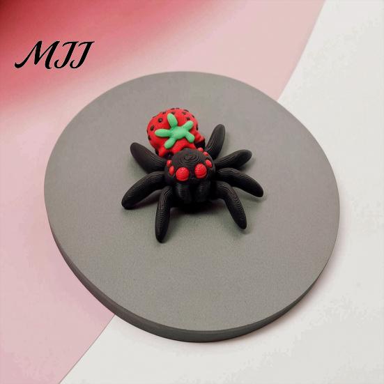 Spider Stress Reliever 1 Set Egg Capsule with 10 Fidget Toy 3D Printed Relief Movable Joints Mini Articulated Model Halloween Party Decoration Gift