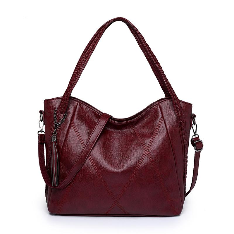 Female Handbag Large Capacity Shoulder Bags Big Stylsih Tote Bag Ladies Soft Leather Hobos Messenger Bags Women Shopper Bag