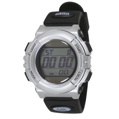 Digital Watch Solar Rechargeable Urethane Belt Black [Clefa] Men's TE-D052-SV