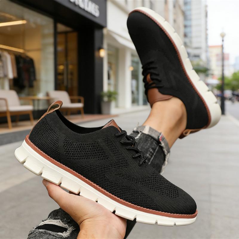 Popular Men's Mesh Sneakers Comfortable Airy Soft Sole Fashiable Lightweight Casual Shoes  Anti Slip Breathable Walking Shoes