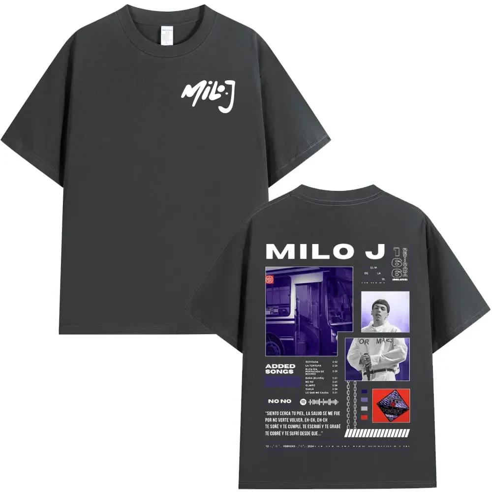 Rapper Milo J 166 Album T Shirt Unisex Unisex Fashion Hip Hop Tshirt 100 Cotton Casual Oversized Short Sleeve Tshirts Streetwear