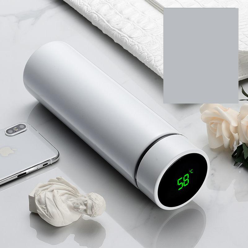 

Термос большой емкости, 500 мл, термосы, портативный термос из нержавеющей стали, бутылка для воды, дорожная чайная кружка, офисный термос 500 ml белый