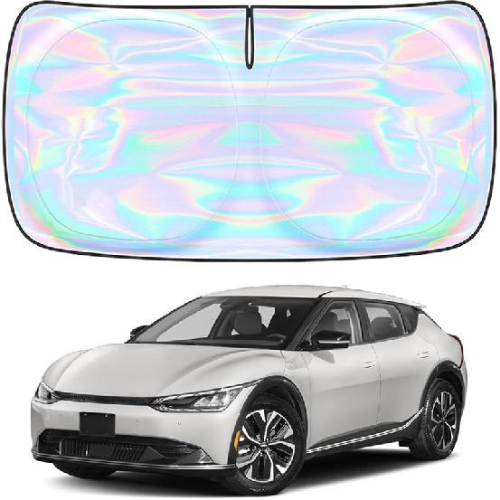 Windshield Sun Shade Cover For Kia Forte -2025 - Sunshade Compatible With Kia Forte Foldable Front Window Sunshade Sun Visor Protector Block UV Rays
