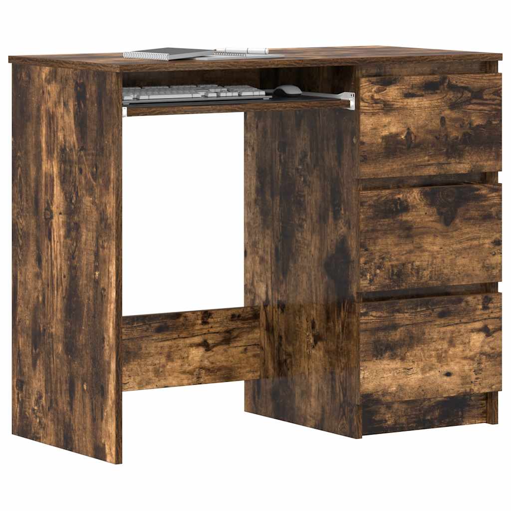 Smoke Oak Desk 90 x 45 x 76 cm Particleboard