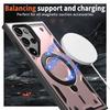 Dual Layer Armour Cover For Samsung Galaxy S25 S24 Ultra Edge S23 FE Plus S22 Ultra S21 For Magsafe Magnetic Bracket Phone Case