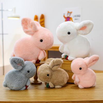 Little Rabbit Plush Toy Cute White Rabbit Doll Children Sleep with Throw Pillow Gift Exchange