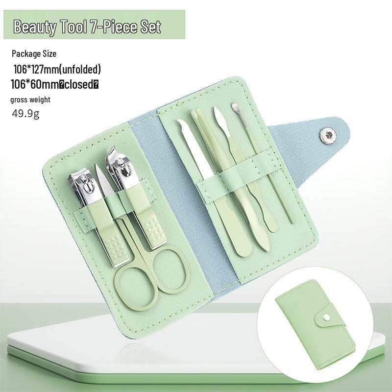 16-Piece Stainless Steel Nail Clipper and Pedicure Set with Slant-Edge Scissors