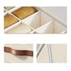 Convenient Cotton Linen Underwear Sorter Space Saving Lingerie Divider Household Panty Organizer Case for Bedroom