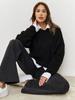 Plain Round Neck Sweater - 2024 European & American Spring/Autumn Loose Knit Pullover for Women
