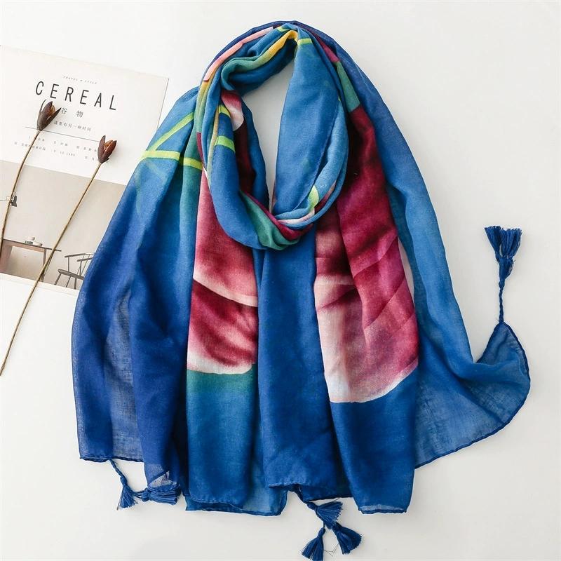 Bohemian Ethnic Style Sunscreen Scarf Beach Shawls Arabian Scarf Middle East Dubai Turkey Palestinian Hijab Scarves