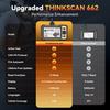 THINKSCAN 662 OBD2 Scanner, Car Diagnostic Tool with Bidirectional Test, ABS SRS Transmission, 12 Reset, CAN FD & FCA SGW, Lifet